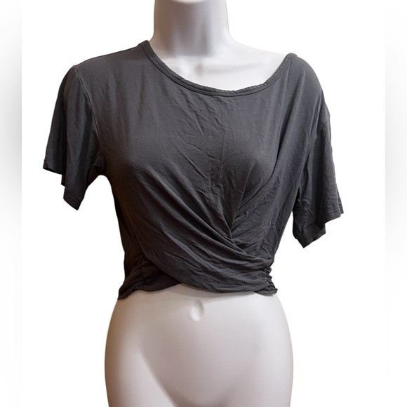 Victoria’s Secret Gray twist front crop Women's Top size S - Picture 1 of 3